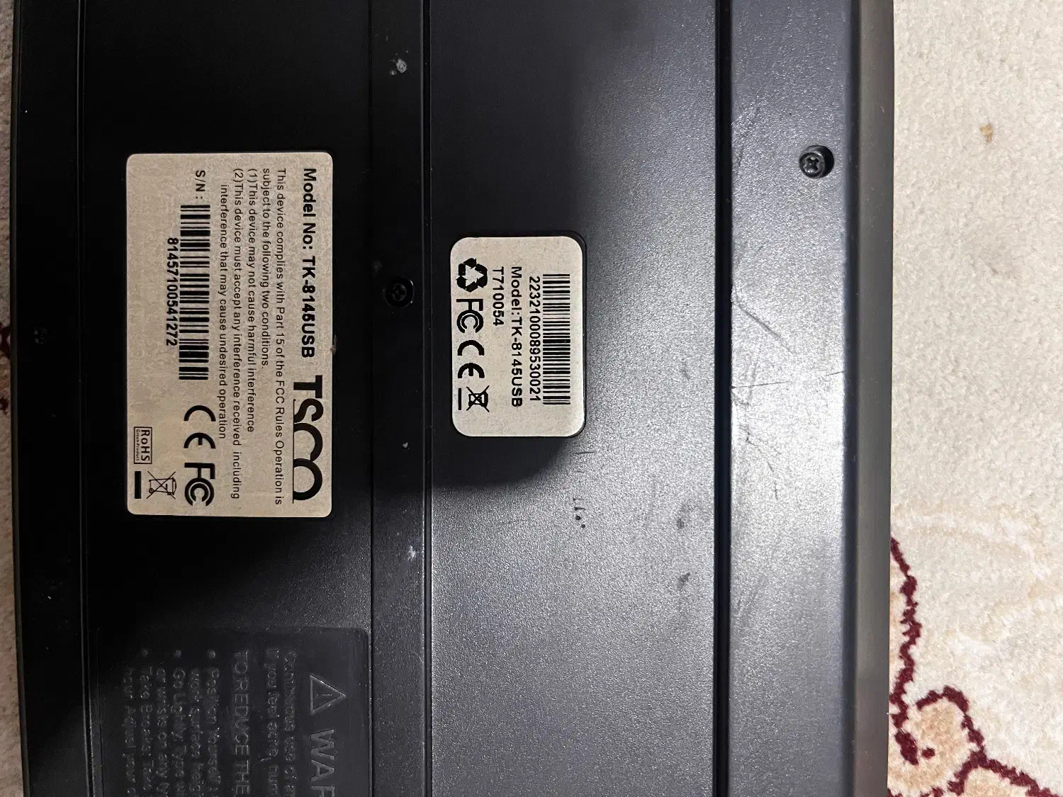 کیبورد سیم دار تسکو tsco|قطعات و لوازم جانبی رایانه|تهران, جی|دیوار