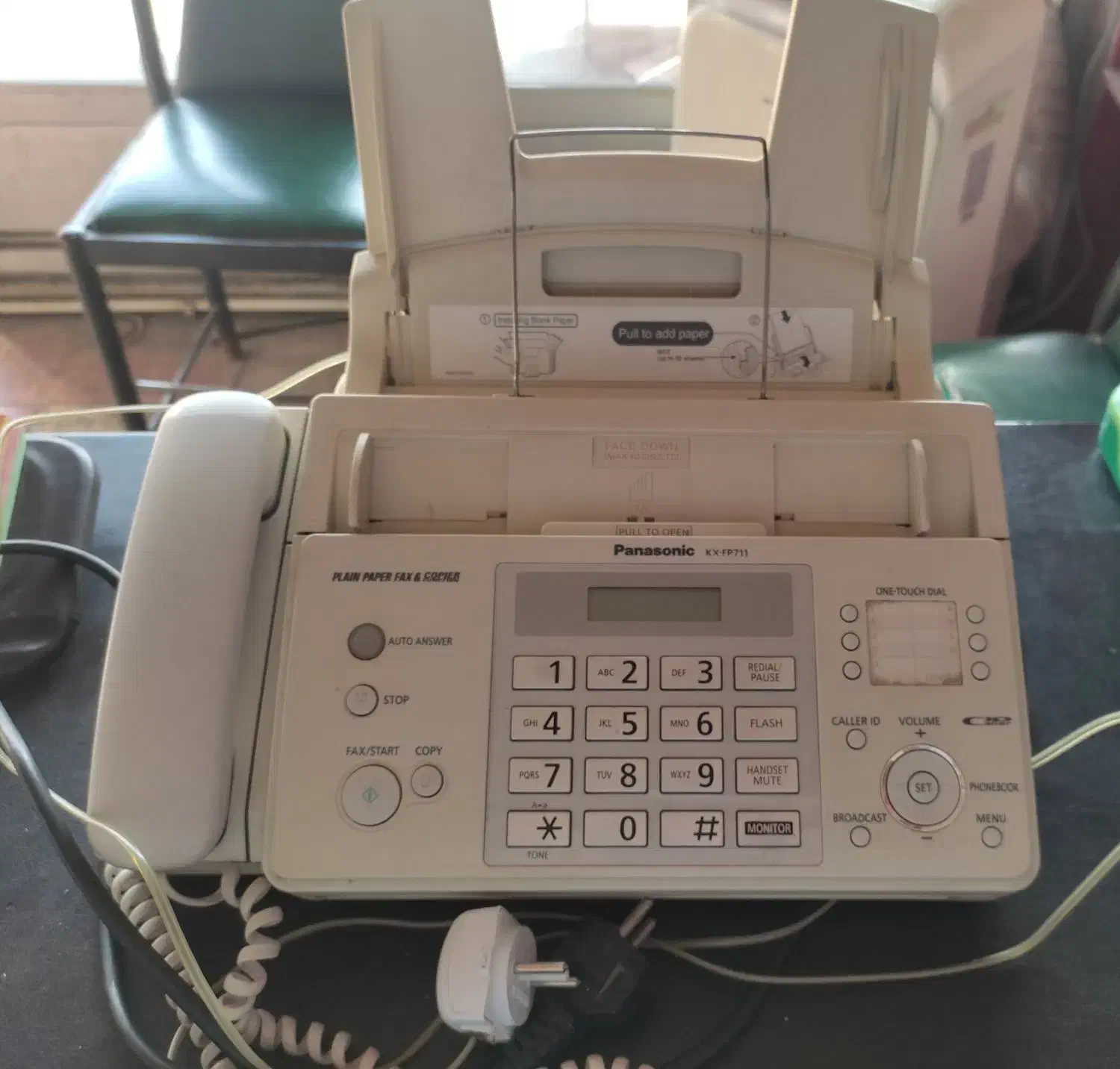 دستگاه تلفن فکس کاربنی پاناسونیک مدلKX-FP711|پرینتر، اسکنر، کپی، فکس|سنگر, |دیوار