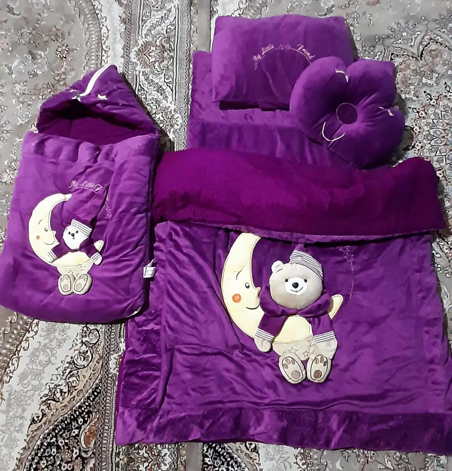 ست رختخواب نوزادی ۵ تیکه|رختخواب، بالش، پتو|گلستان (تهران), |دیوار