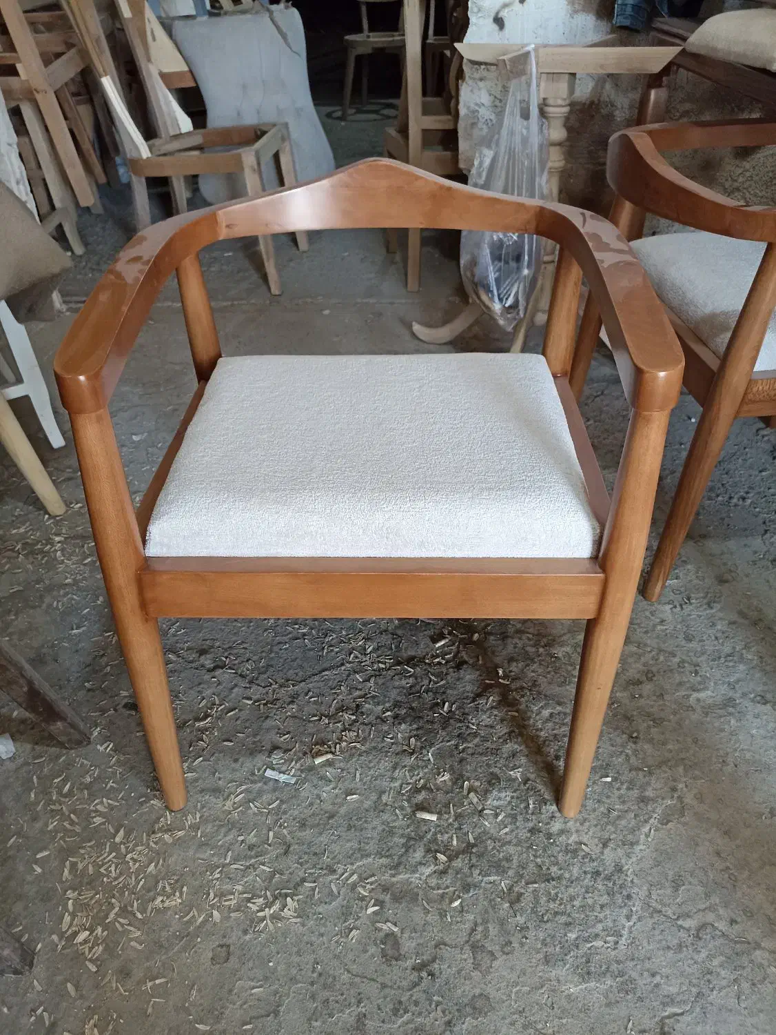 صندلی چوب راش|میز و صندلی غذاخوری|شاندیز, |دیوار