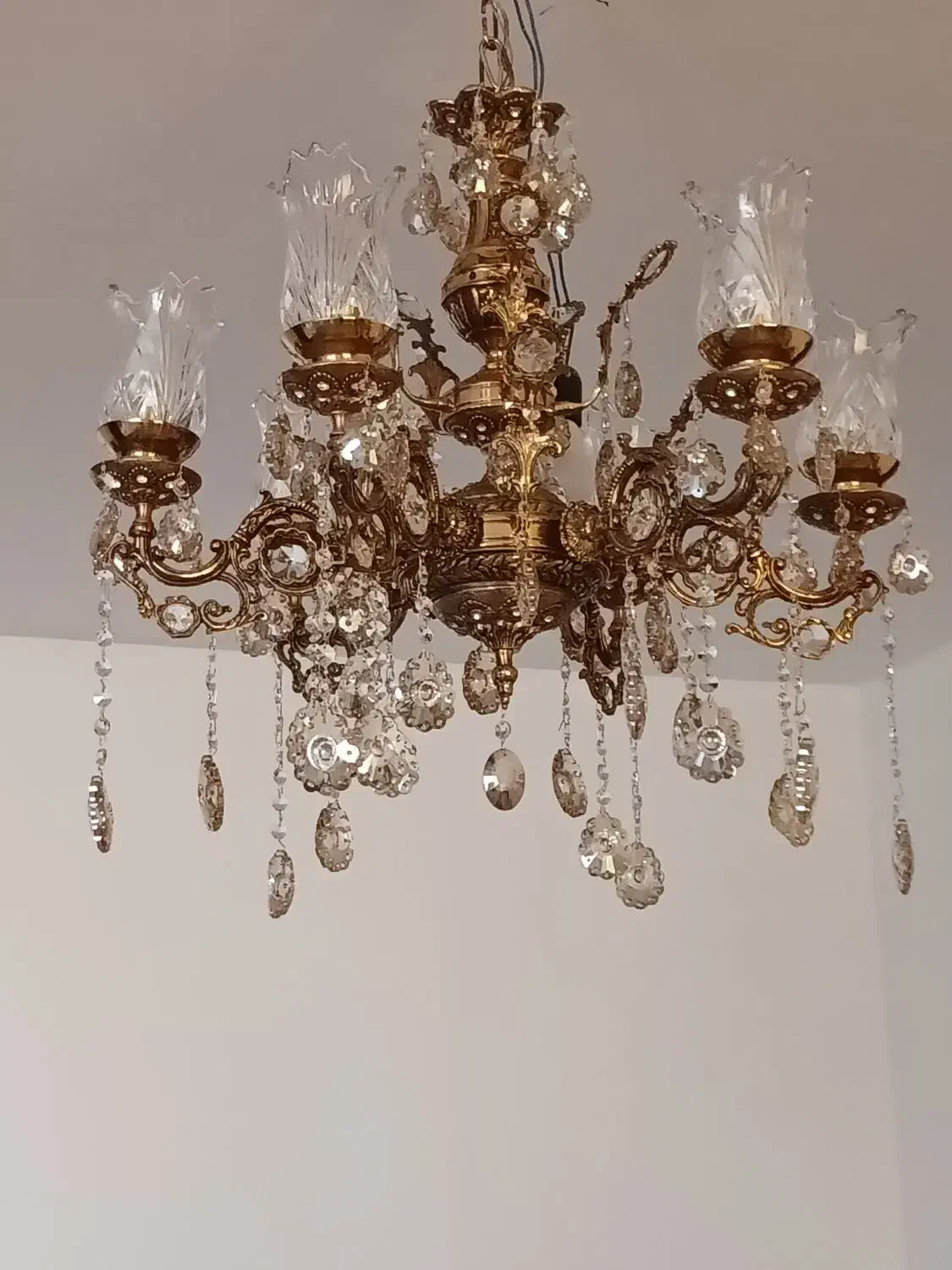 لوستر برنز|لوستر و چراغ آویز|اراک, |دیوار