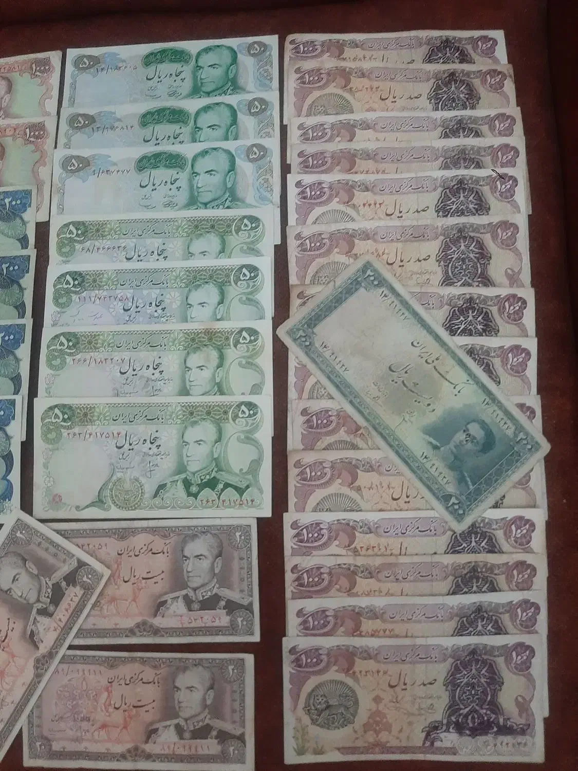 اسکناس قدیمی پهلوی|کلکسیون سکه، تمبر، اسکناس|شیراز, آزادگان|دیوار