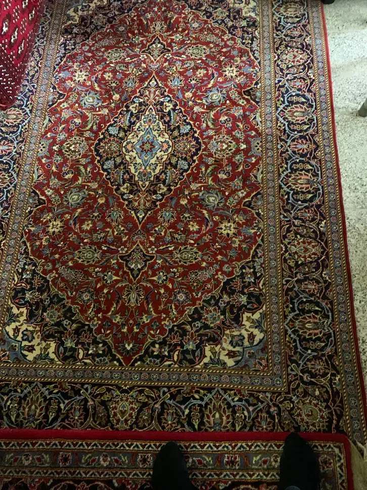 فرش ۳ متری اعلا کاشان ریز بافت سالم کرک|فرش|رشت, انصاری|دیوار