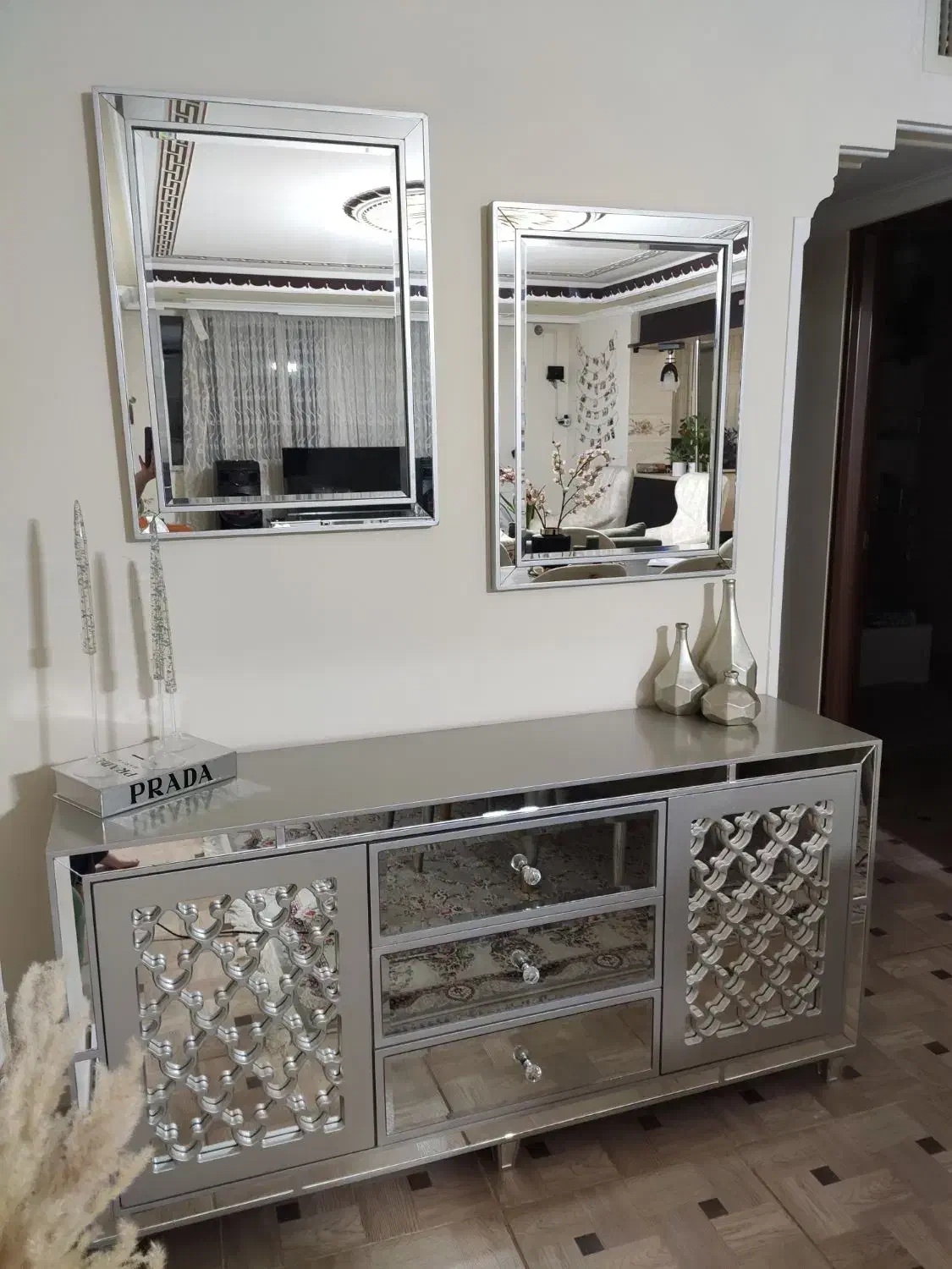 میز تلویزیون و آینه کنسول|بوفه، ویترین، کنسول|سنندج, |دیوار