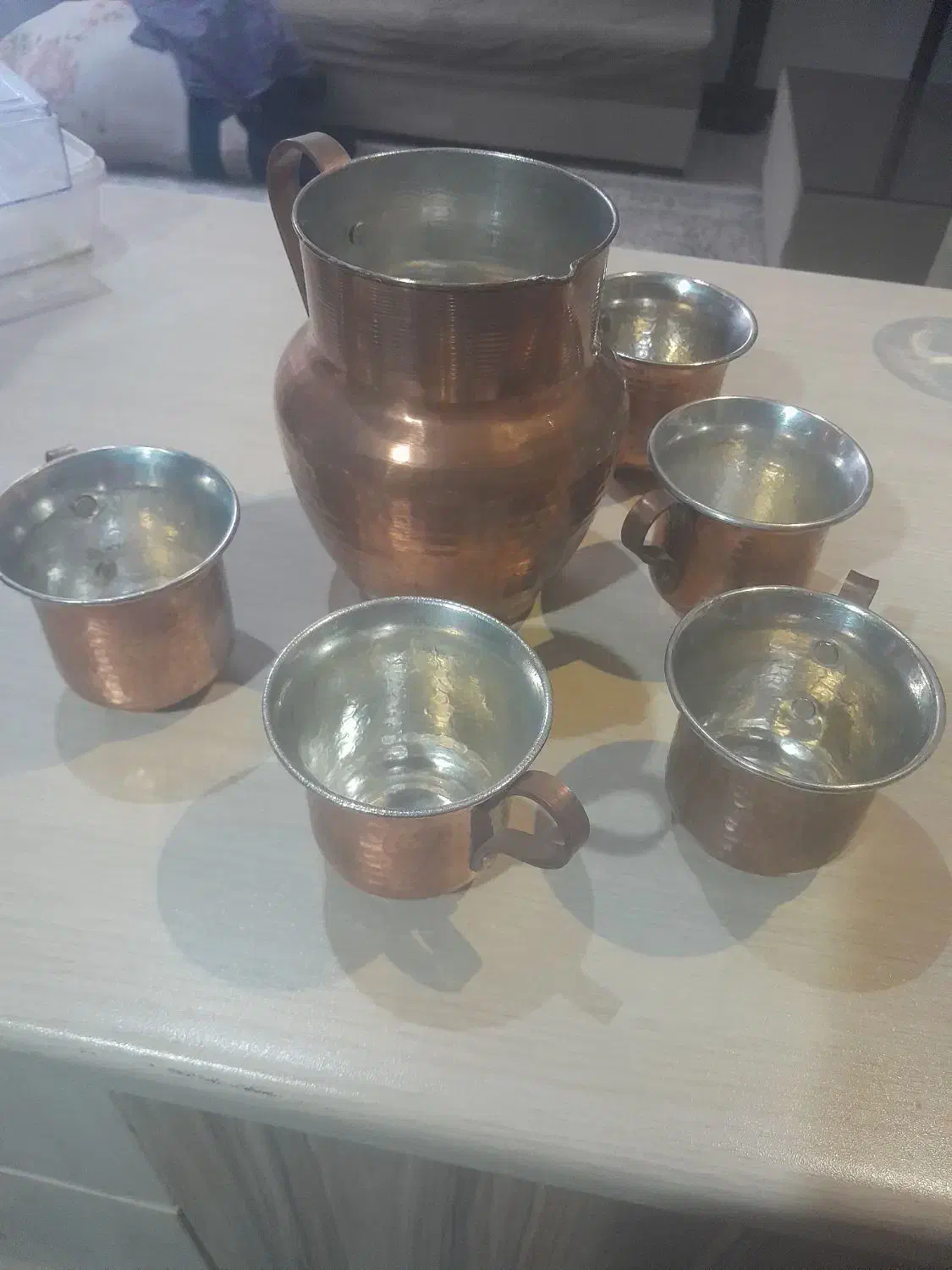 پارچ و لیوان مس|ظروف سرو و پذیرایی|تهران, جوادیه|دیوار