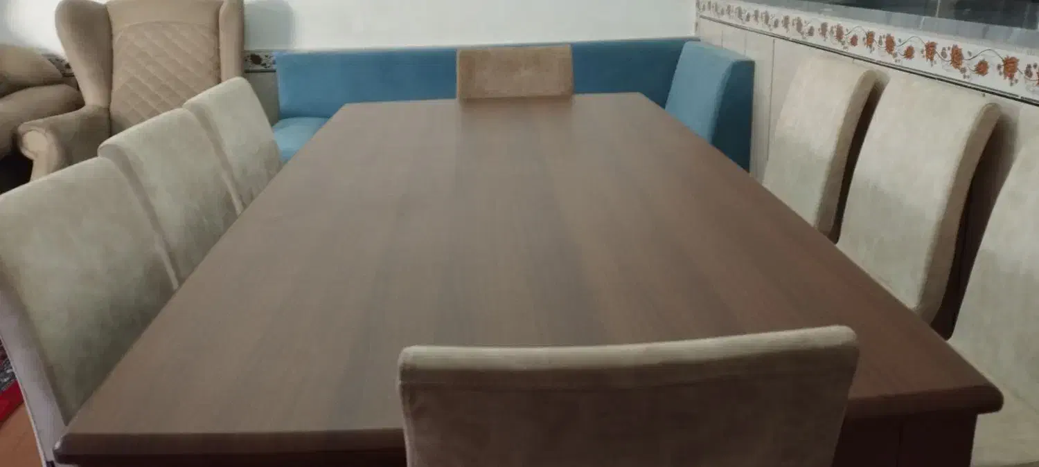 میز غذا خوری هشت نفره برند رئال در حد نو|میز و صندلی غذاخوری|اسدآباد, |دیوار