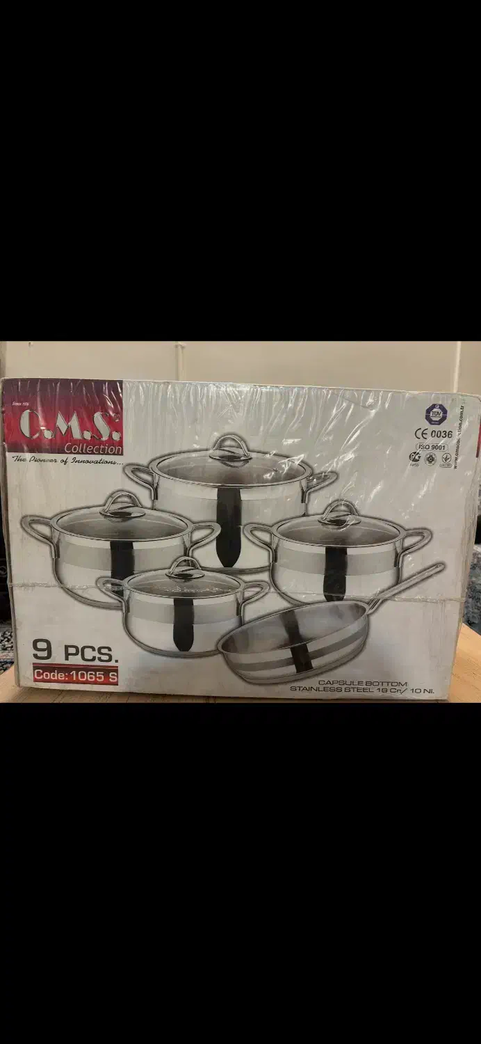 سرویس قابلمه استیل|ظروف پخت‌وپز|ری, علایین|دیوار