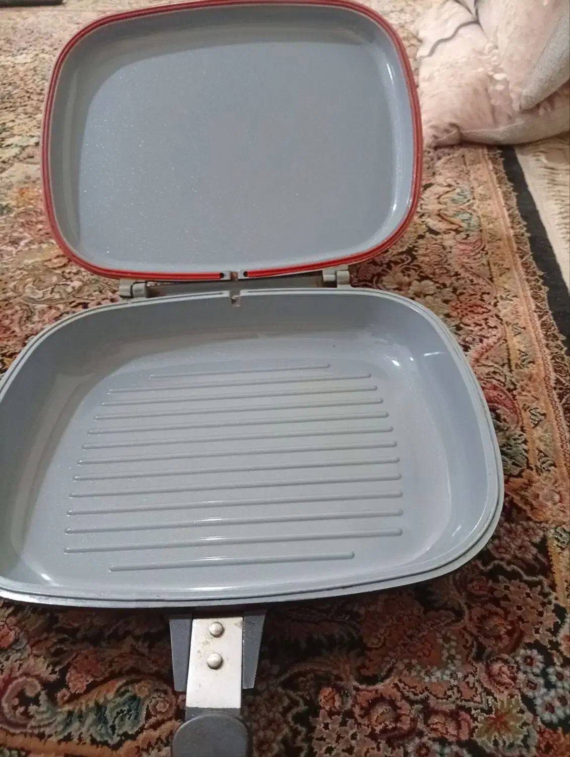 قابلمه مسی نونو با سینی و تابه رژیمی نونو|ظروف پخت‌وپز|محمدیه-قزوین, |دیوار