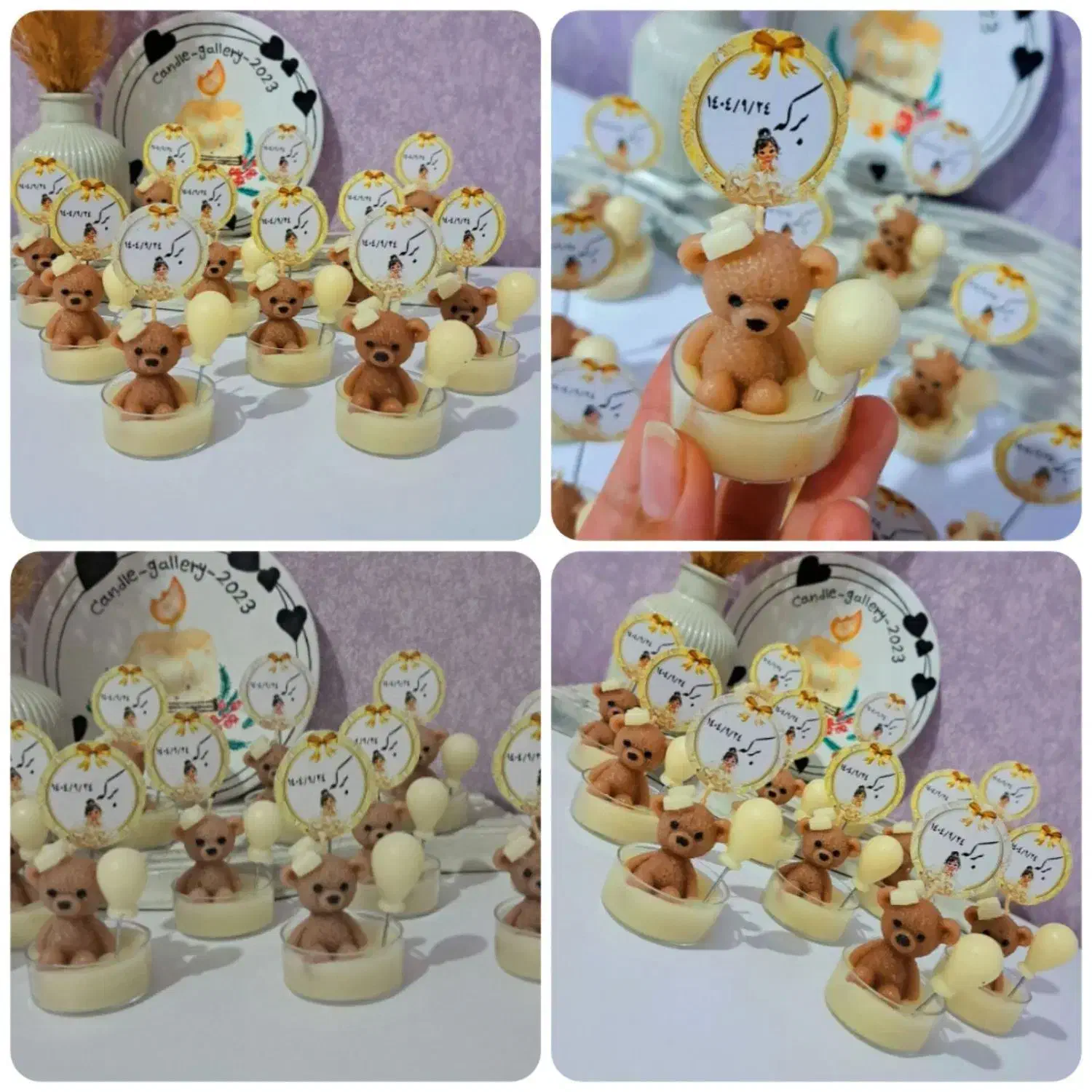 دسته گل شمع|گل مصنوعی|خمین, |دیوار