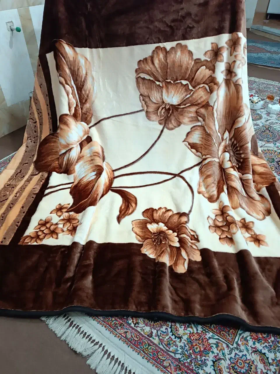 پتو دو نفره نو|رختخواب، بالش، پتو|زاهدان, |دیوار