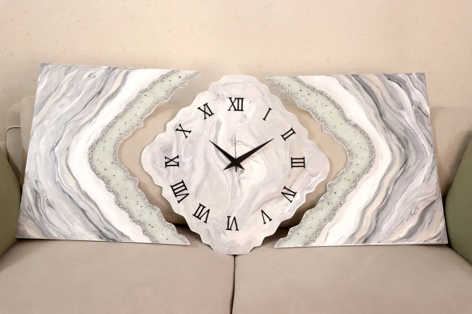 تابلو ساعت|ساعت دیواری و تزئینی|باقرشهر, |دیوار