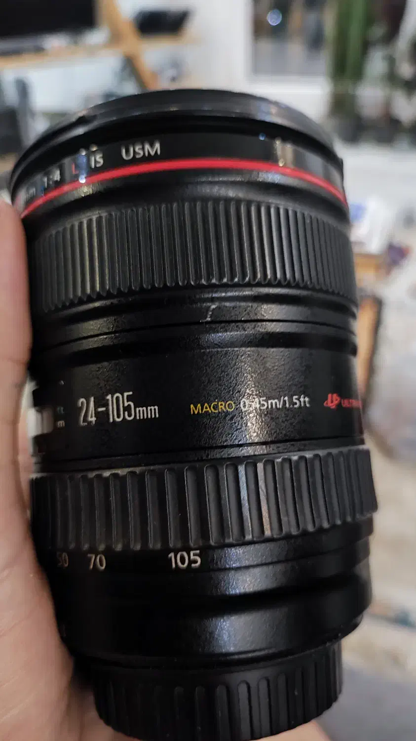 لنز ۲۴ ۱۰۵ کانن|دوربین عکاسی و فیلم‌برداری|سلمان‌شهر, |دیوار