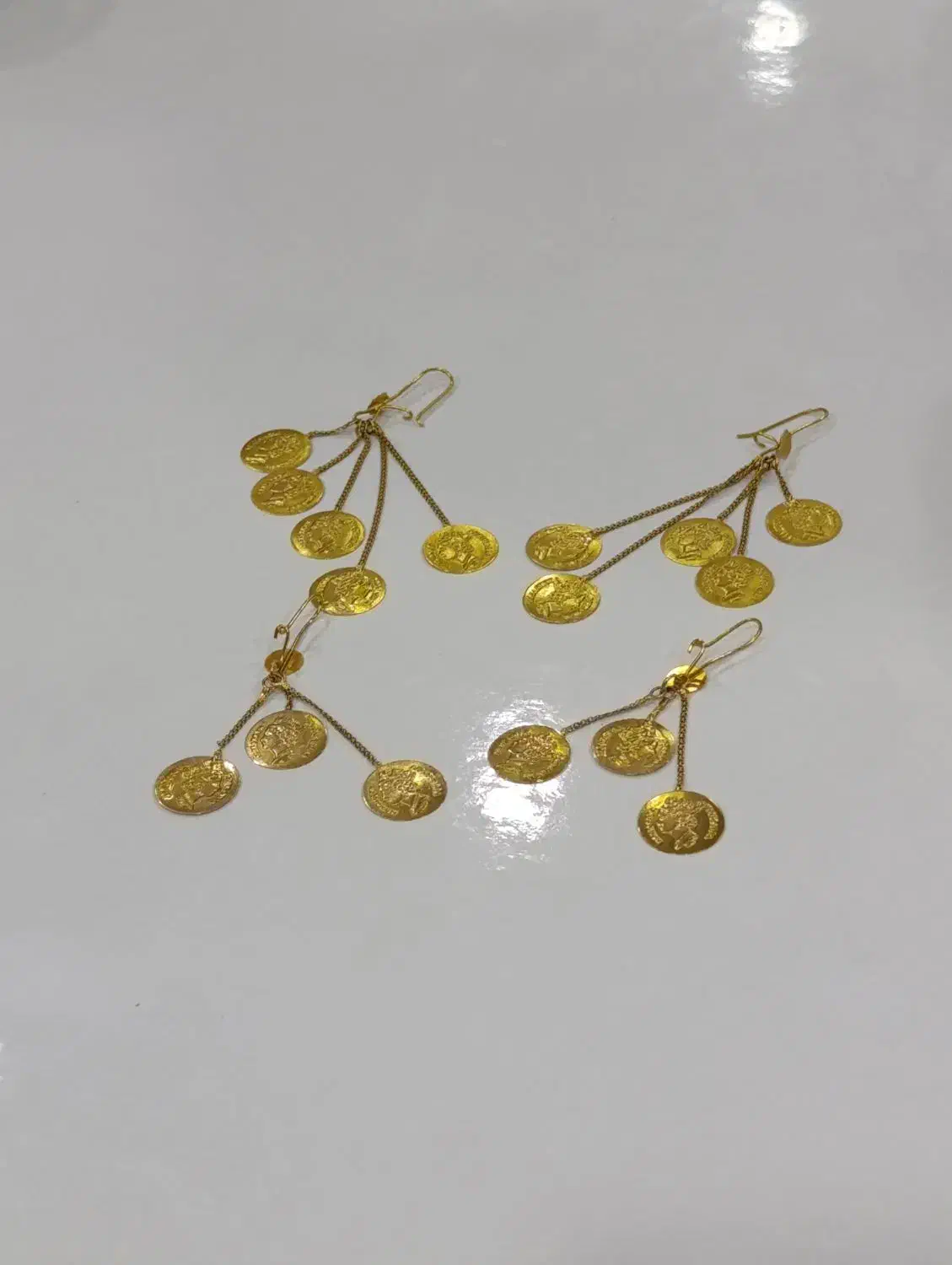 دو جفت گوشواره طلا ۱۸ عیار|جواهرات|یاسوج, |دیوار