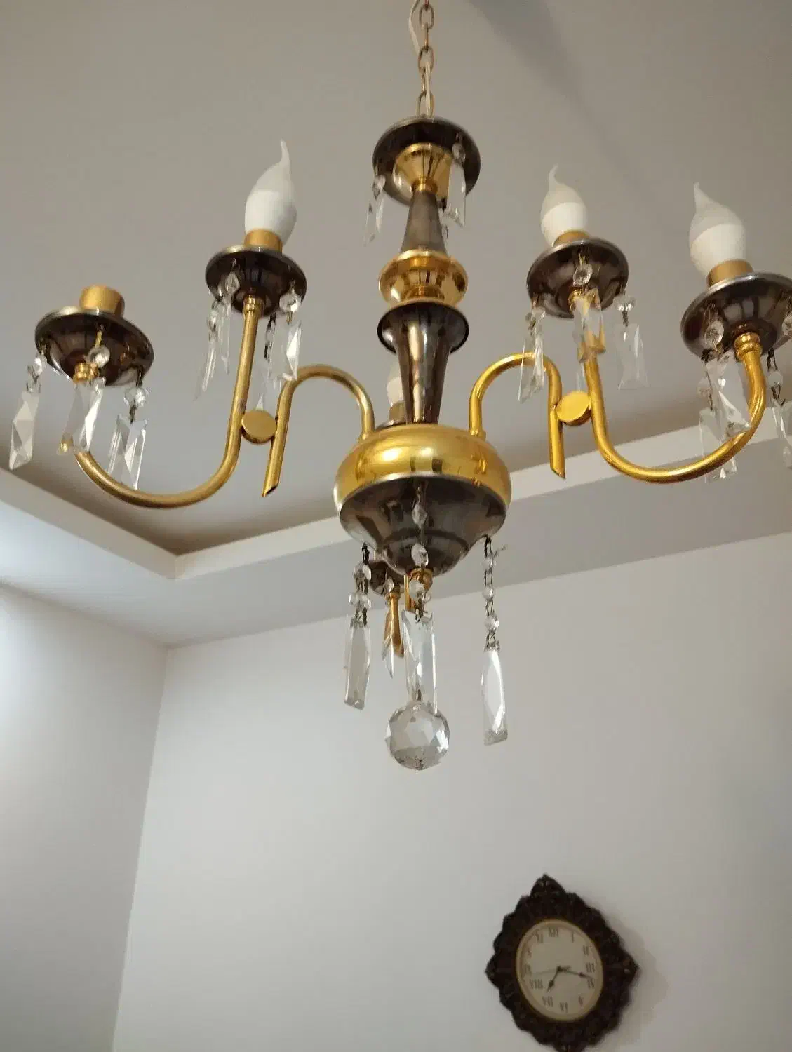 دو عدد لوستر برنز هرعدد سه شعله دوتایی|لوستر و چراغ آویز|مشهد, فرهنگ|دیوار