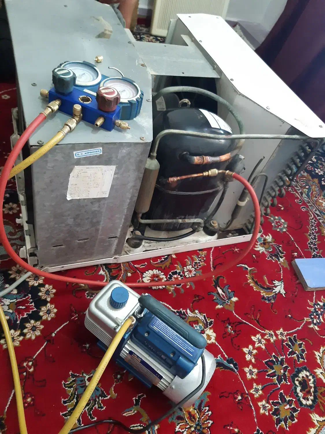 تعمیر.نصب.سرویس وگازگیری کولرهای اسپیلت و پنجره ای|خدمات پیشه و مهارت|اهواز, سپیدار|دیوار