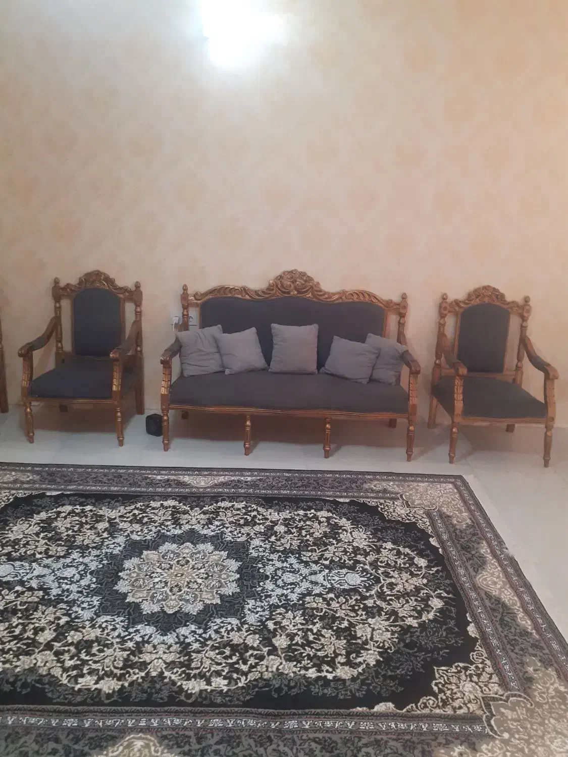 مبلمان سلطنتی چوب روس|مبلمان خانگی و میز عسلی|مشهد, یوسفیه (شهرک غرب)|دیوار