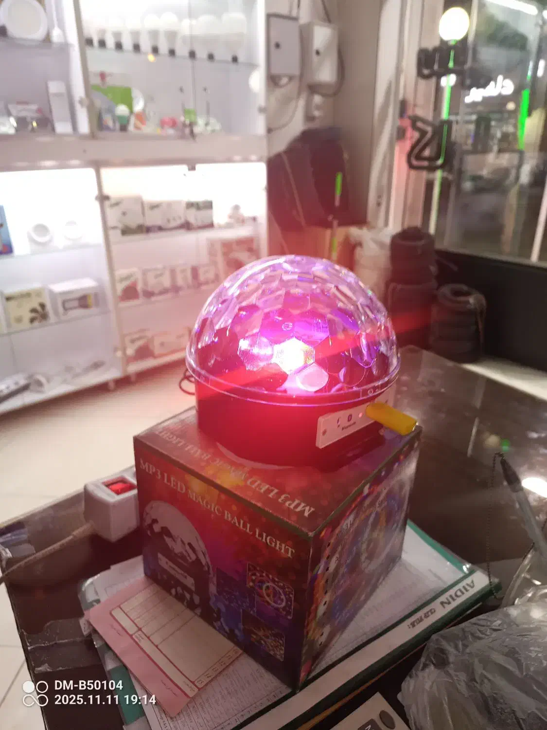 چراغ دیسکو موزیکال|لوستر و چراغ آویز|کرمان, |دیوار