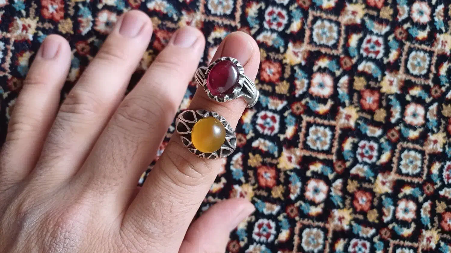 2عددانگشترنقره مردانه|بدلیجات|ورامین, ورامین|دیوار