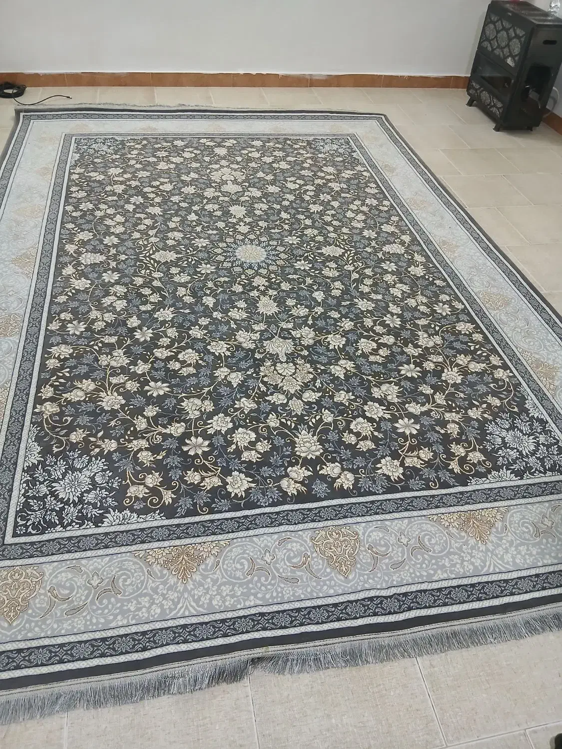 فرش 9متری درحد تروتمیز|فرش|کوچصفهان, |دیوار