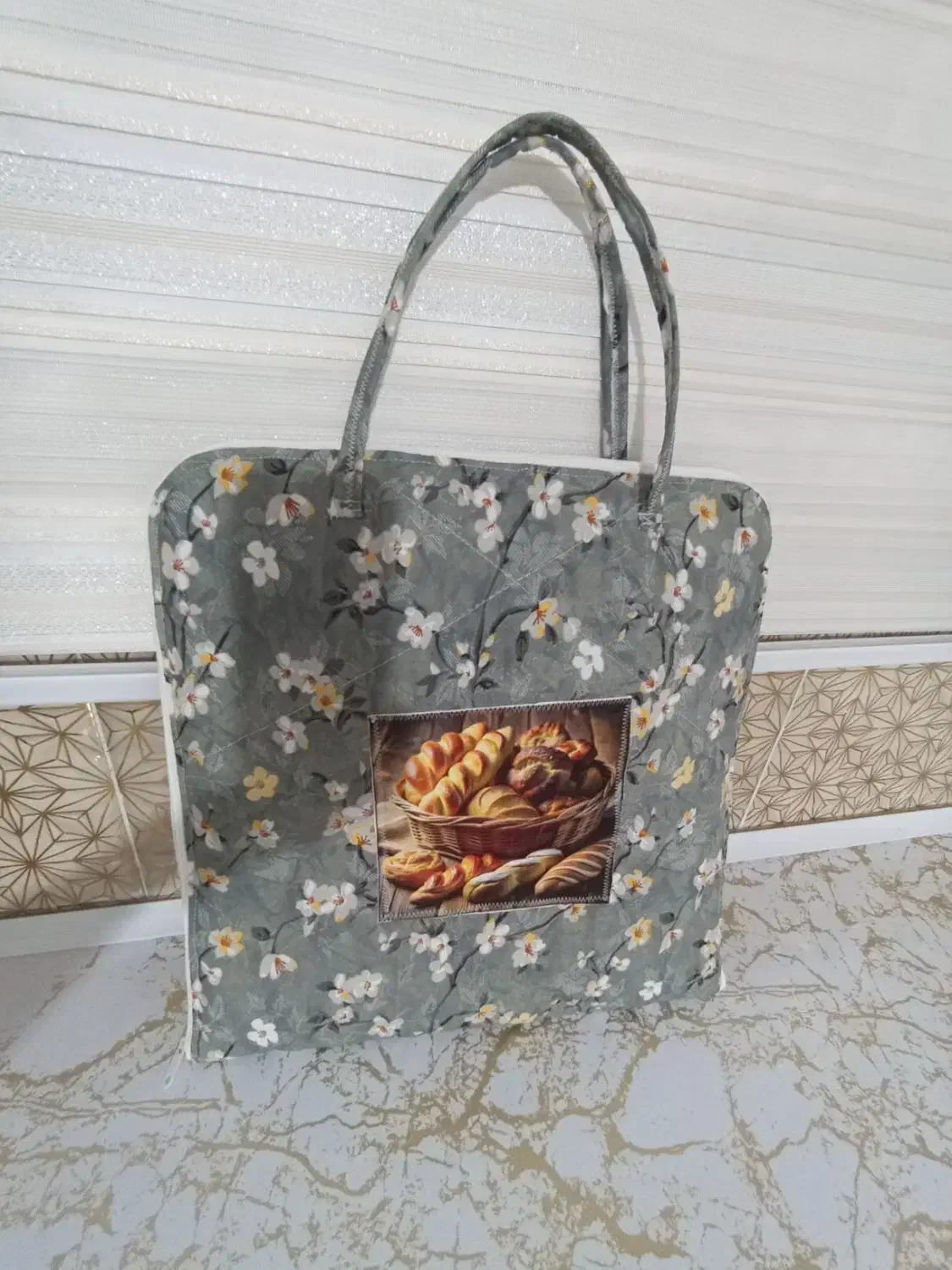 کیف نان  پارچه ای|سفره، حوله، دستمال آشپزخانه|میاندوآب, |دیوار