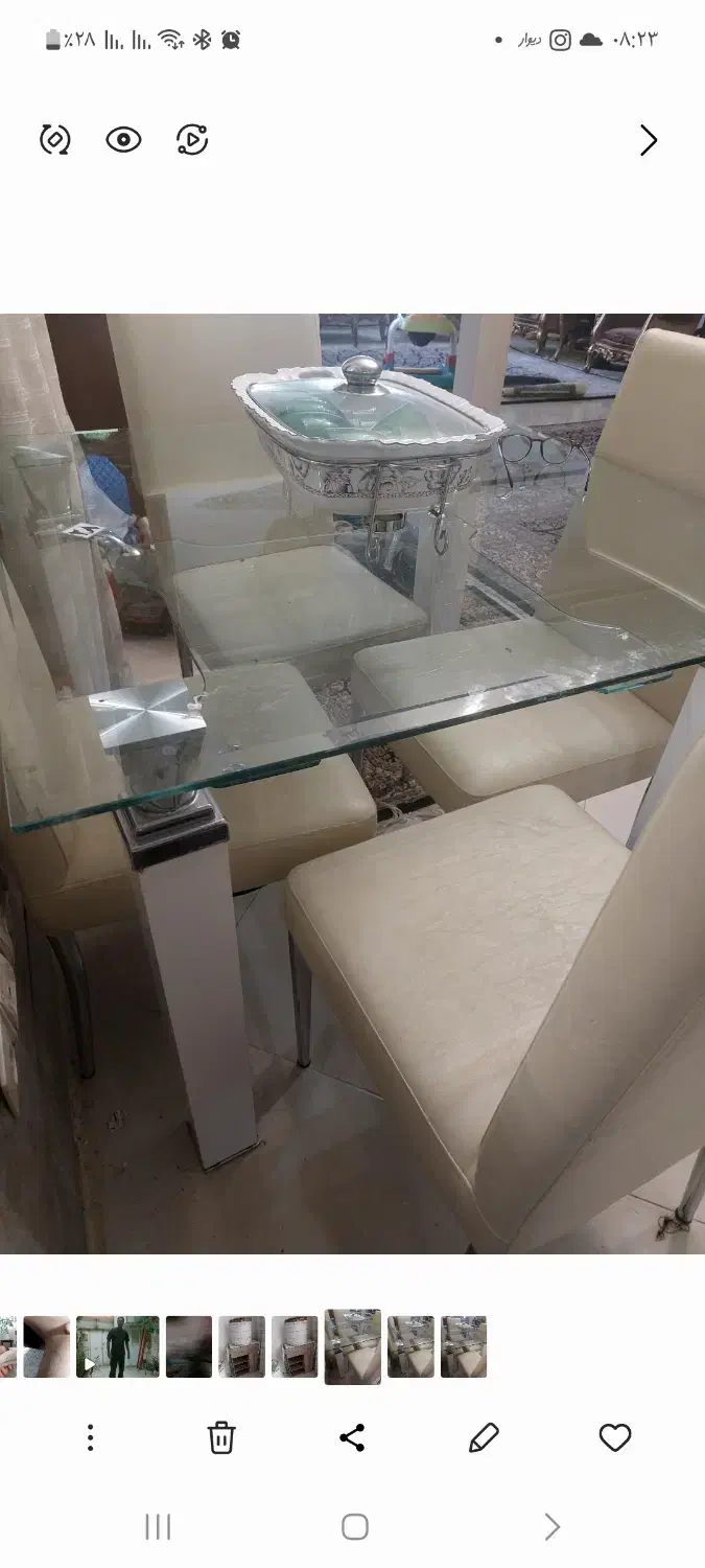 میز ناهار خوری۴ نفره|میز و صندلی غذاخوری|مشهد, سجاد شهر|دیوار