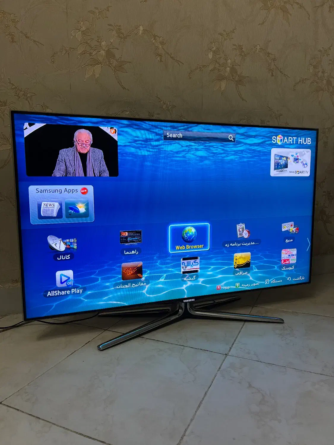 ال ای دی سایز 46 سامسونگ هوشمند اصل کره|تلویزیون و پروژکتور|تهران, نیروی هوایی (پیروزی)|دیوار
