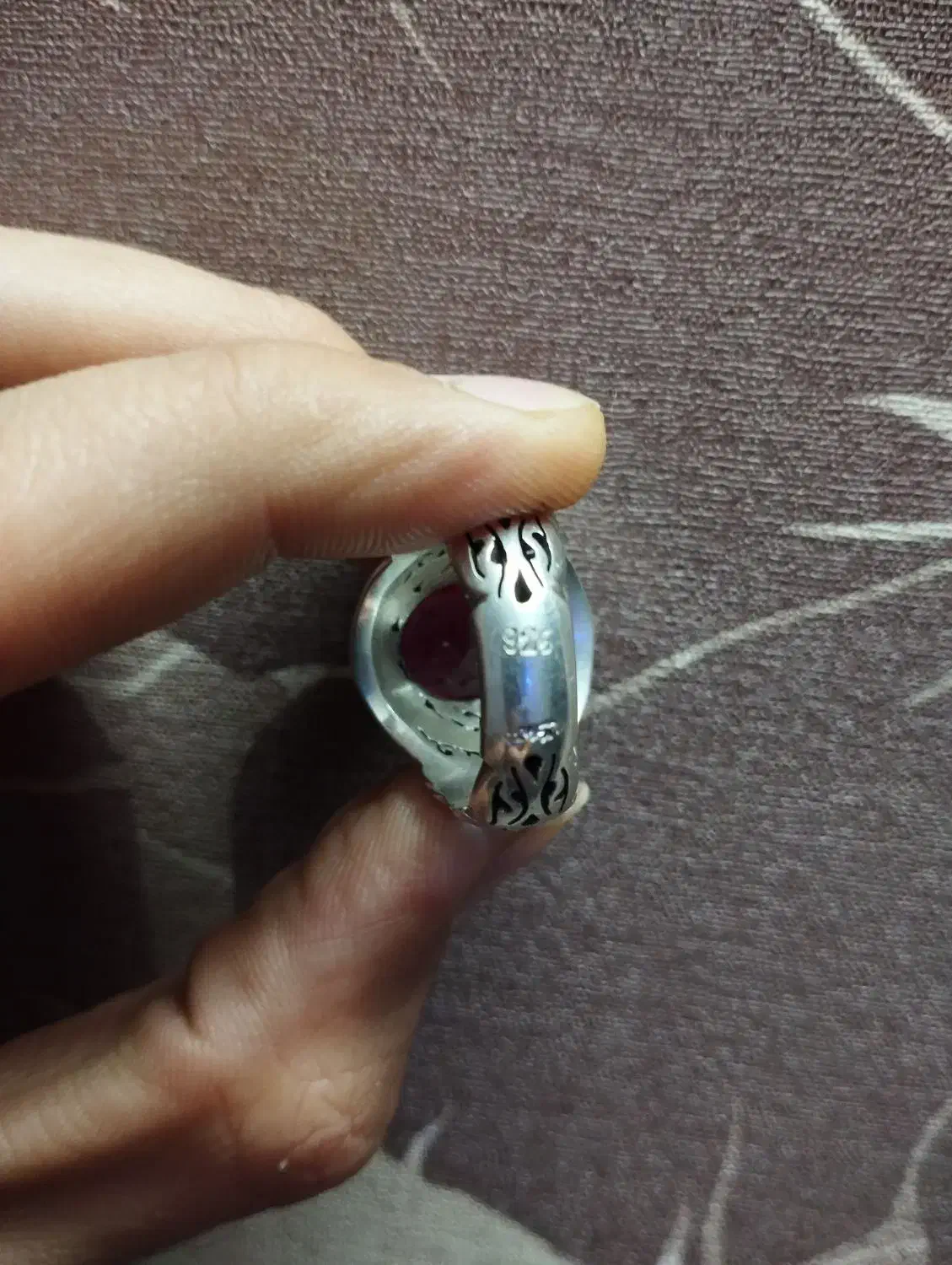 یاقوت آفریقایی اصل نقره کار دست  زیر فی خرید|جواهرات|مشهد, ویلاشهر|دیوار