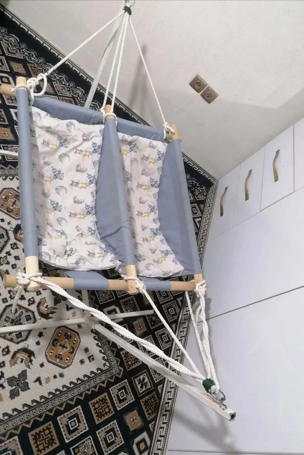 گهواره دوقلو درحد نو وکیف حمل کودک|کالسکه و لوازم جانبی|نورآباد ممسنی, |دیوار