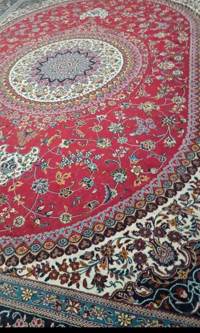 ۲عدد فرش ۱۲متری قرمز|فرش|قزوین, |دیوار