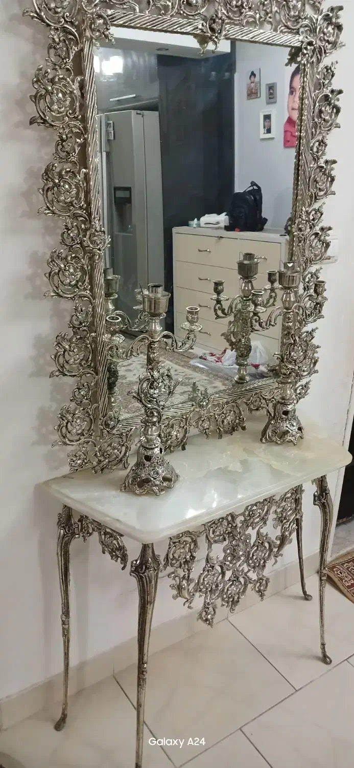 آینه شمعدان برنز|آینه|تهران, جوادیه تهرانپارس|دیوار