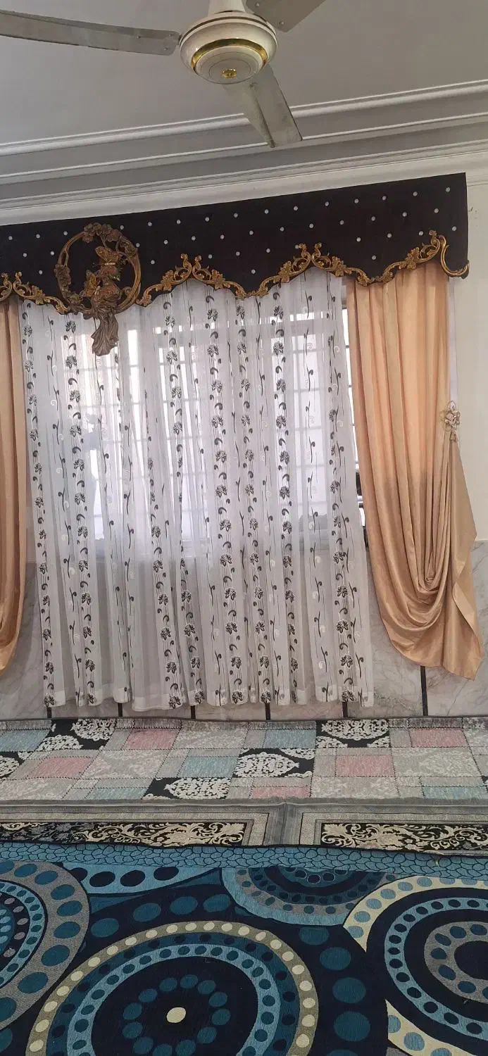 پرده با کتیبه سالم به فروش میرسه|پرده، رانر، رومیزی|گنبد کاووس, |دیوار