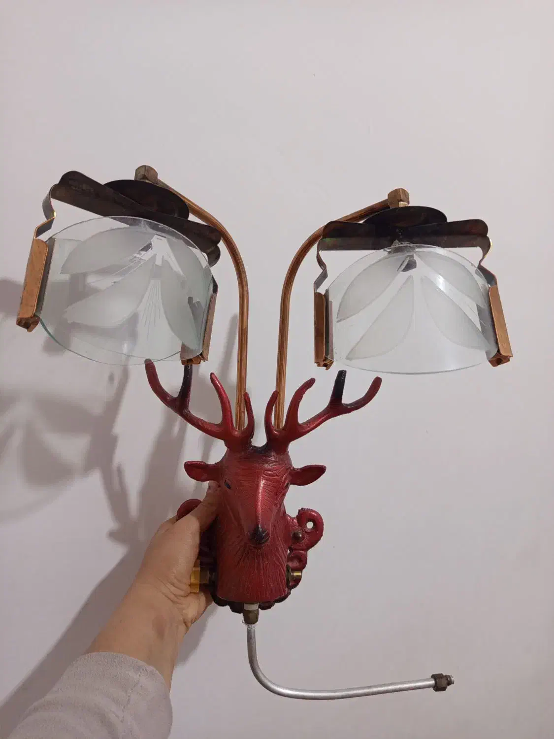 روشنایی گازی طرح گوزن|لامپ و چراغ|میانه, |دیوار