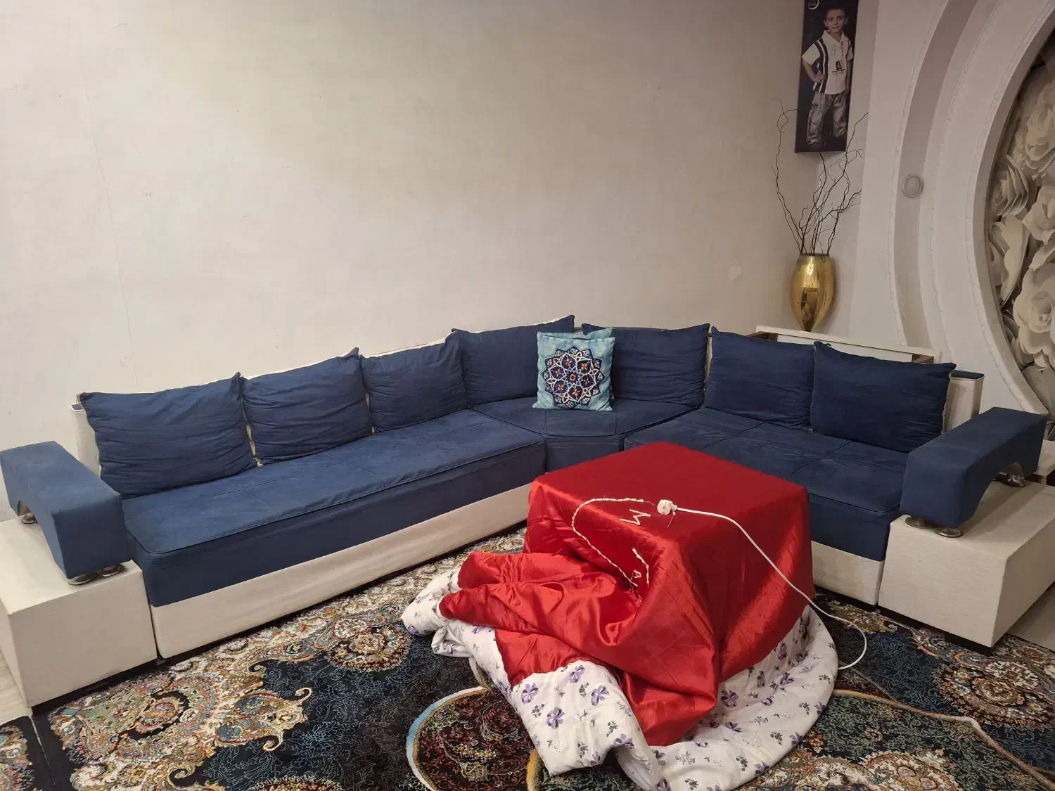 سلام مبل هفت نفره مدل ال|مبلمان خانگی و میز عسلی|قرچک, باقرآباد|دیوار