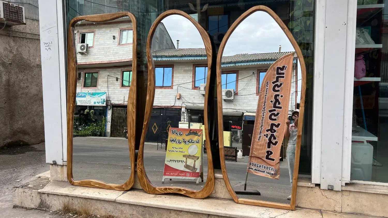 آینه قدی طرح صخره، سایز ۸۰×۱۸۰|آینه|رشت, پیرکلاچای|دیوار