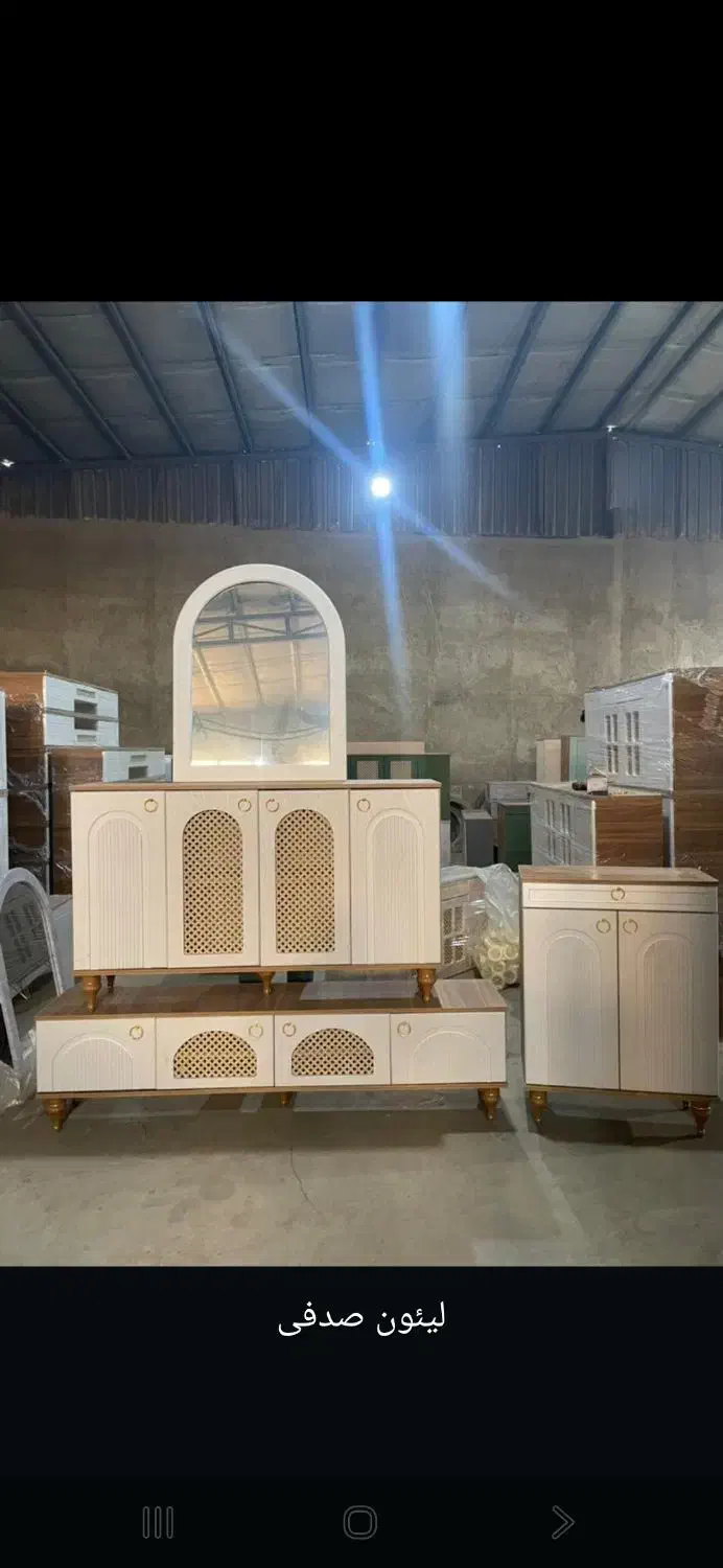 اینه کنسول حصیری|بوفه، ویترین، کنسول|ملارد, |دیوار