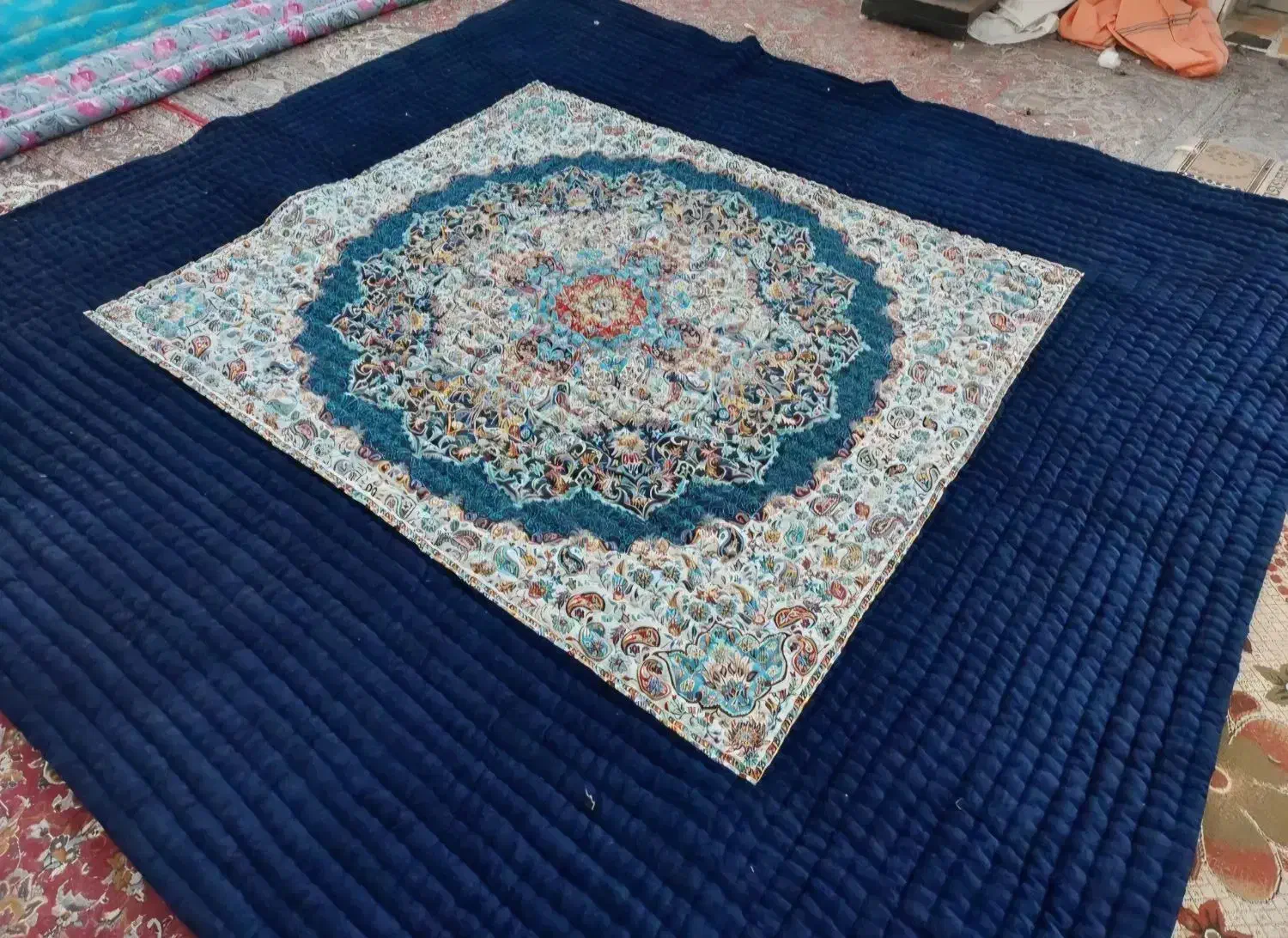 لحاف کرسی جلاله 3.4 در 3.4 متر سفارشی بالوازم کامل|رختخواب، بالش، پتو|تهران, شهید رجایی|دیوار