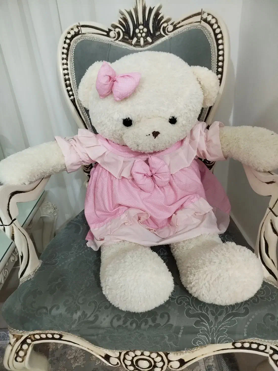 عروسک خرس سفید بزرگ|اسباب‌بازی بچه|بندرعباس, |دیوار