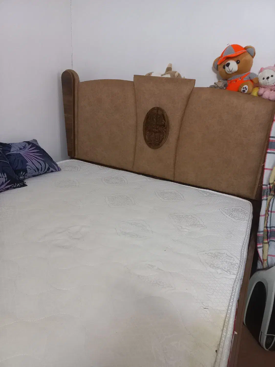 تخت دونفره با تشک|تخت و سرویس خواب|آزادشهر, |دیوار