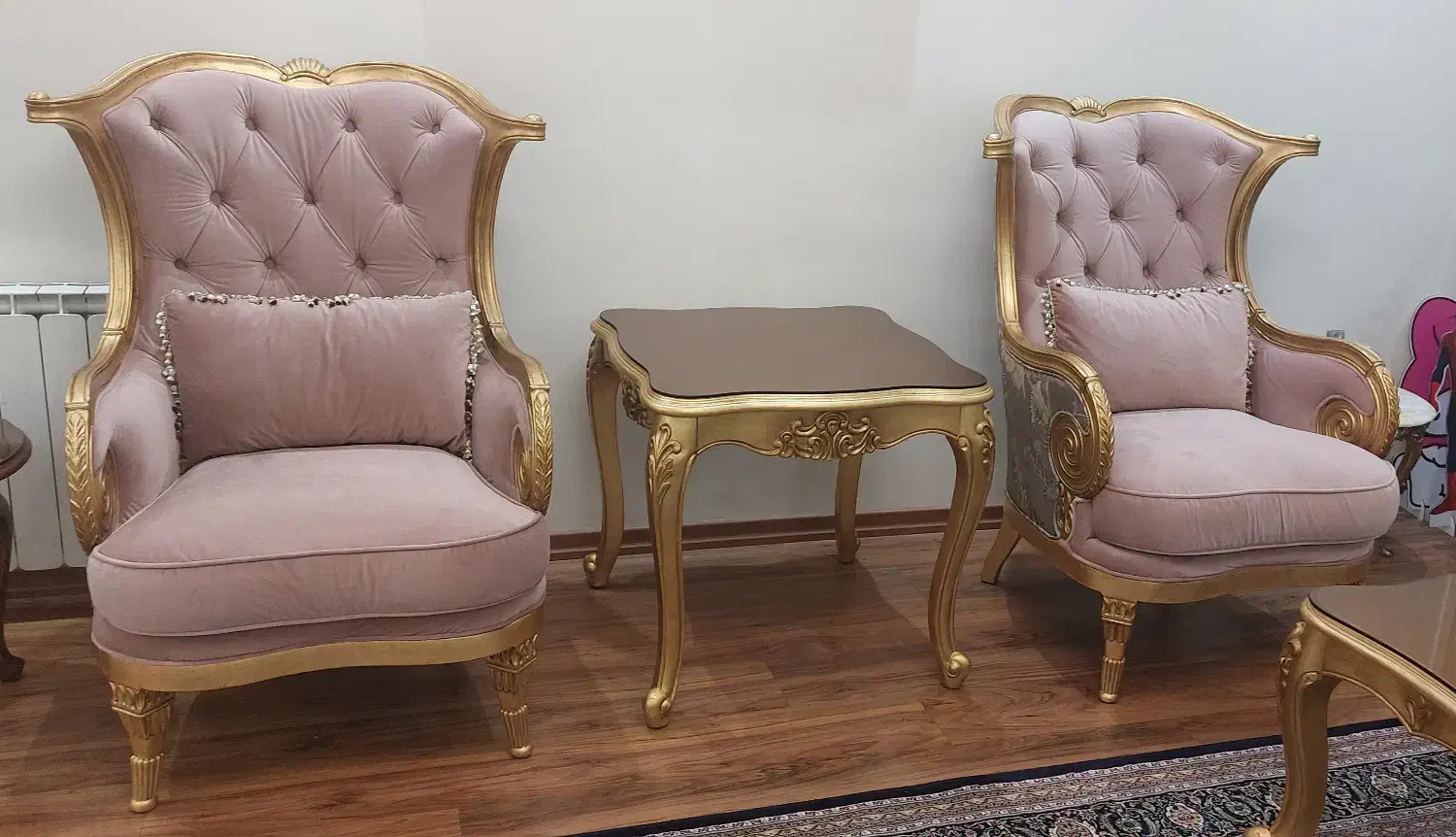 مبلمان ۹ نفره  ورق طلا .ساخت دبی|مبلمان خانگی و میز عسلی|تهران, مرزداران|دیوار