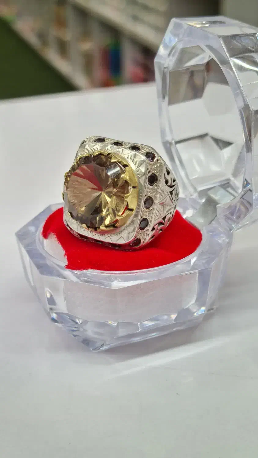 سیترین رکاب دست مخارجکاری|جواهرات|یزد, |دیوار