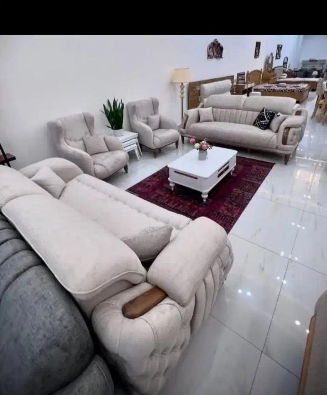 مبل راحتی ۸ نفره لاریسا با مکانیزم ریلکسی|مبلمان خانگی و میز عسلی|مشکیندشت, |دیوار