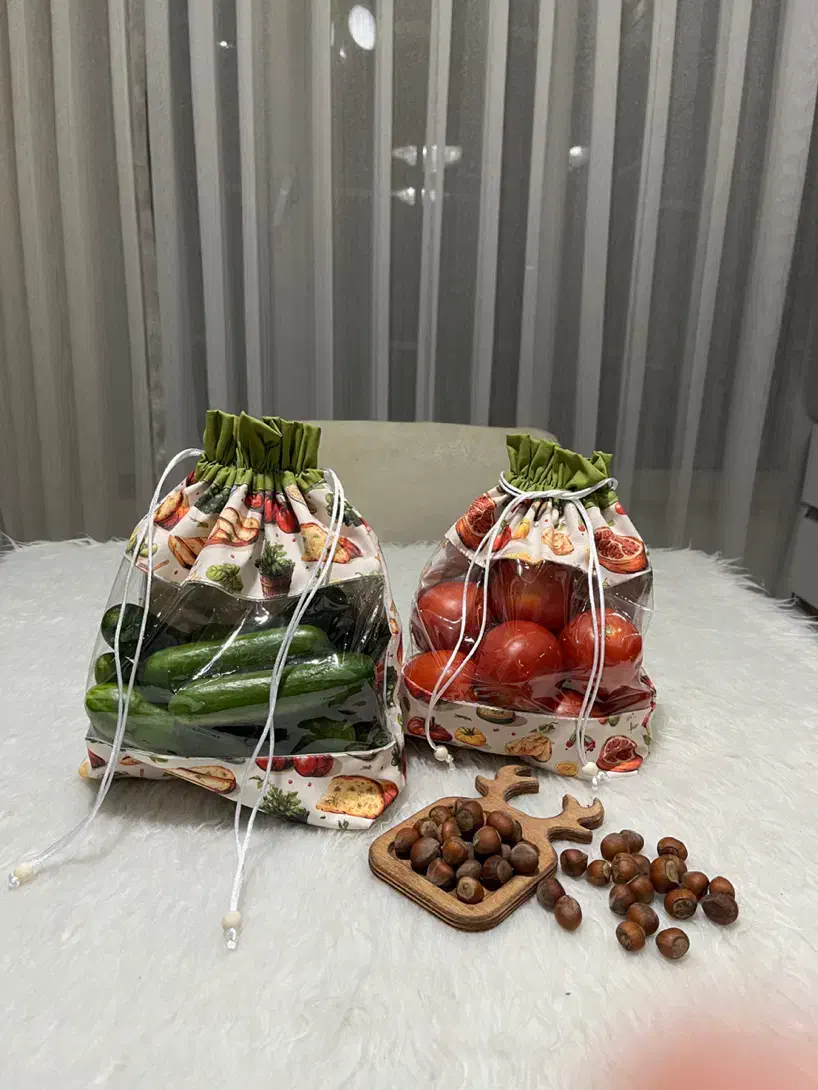 ساک سبزیجات ویتریندار|سفره، حوله، دستمال آشپزخانه|اندیشه, اندیشه فاز ۳|دیوار