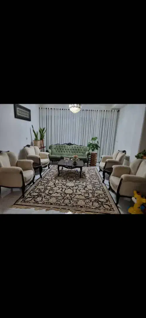 مبل ۷ نفره ودومیزبان ویک میز غذاخوری ۸نفره|مبلمان خانگی و میز عسلی|ساری, |دیوار