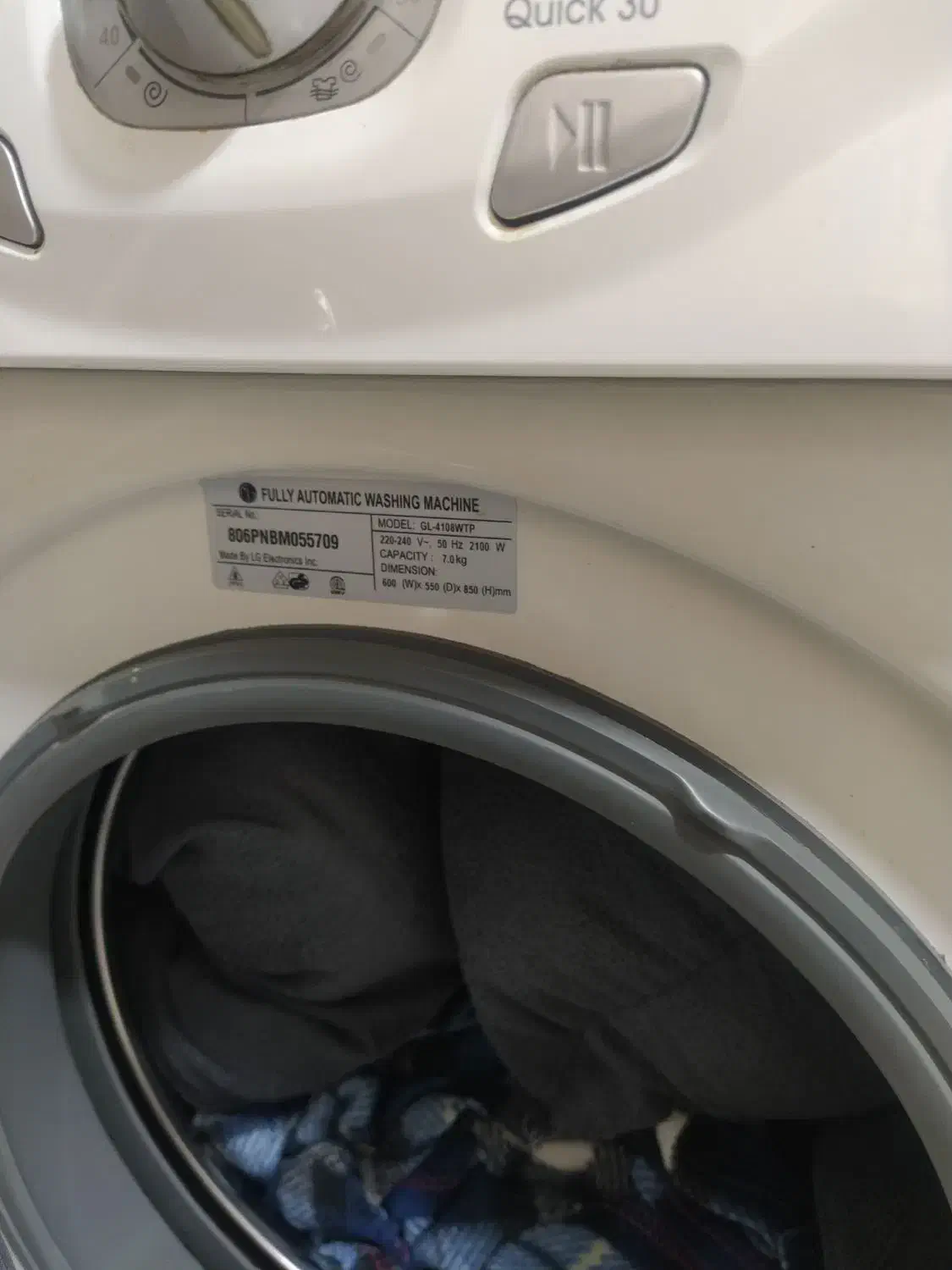 لباسشویی ال جی ۷ کیلویی سفید|ماشین لباسشویی و خشک‌کن لباس|تهران, شهرک غرب|دیوار
