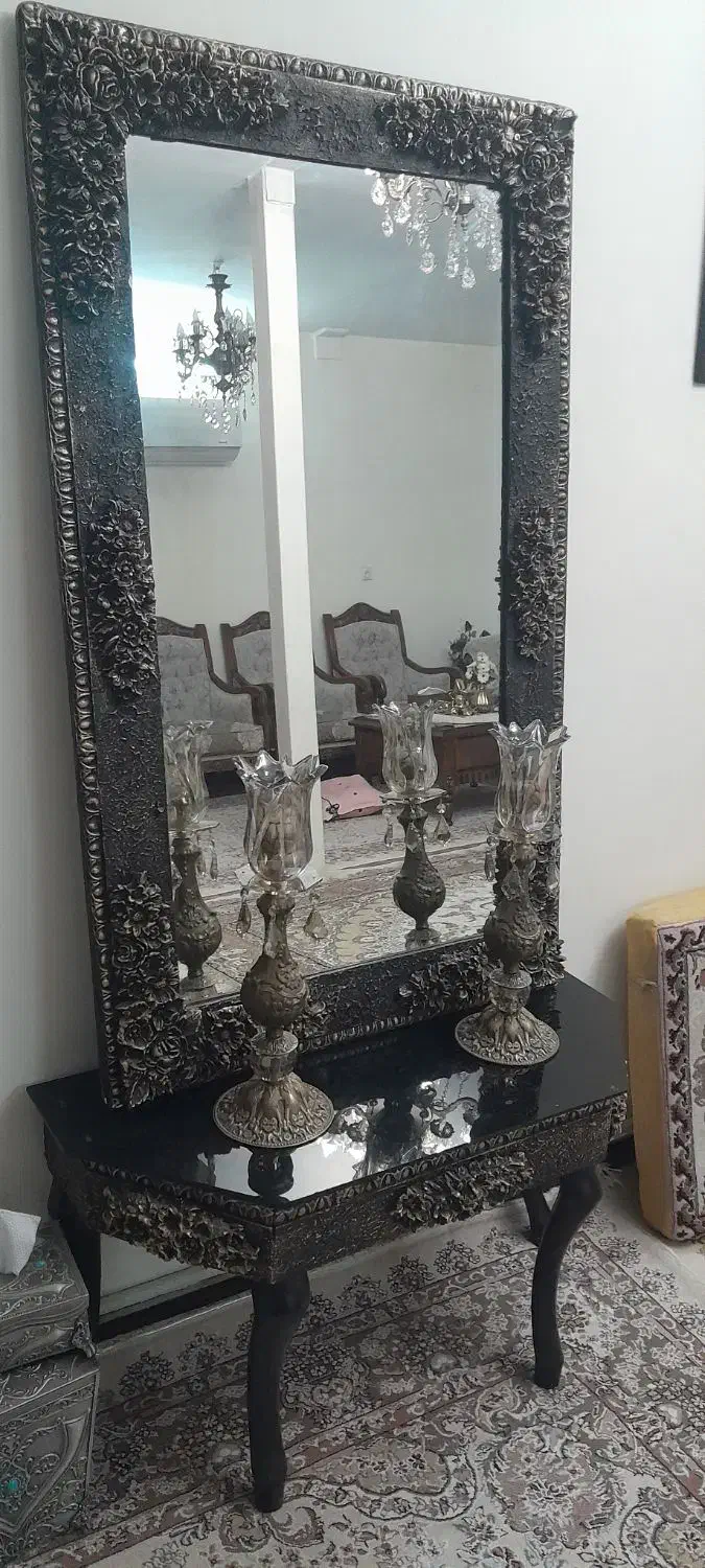 اینه و شمدان|بوفه، ویترین، کنسول|اسلام‌شهر, شهرک قائمیه|دیوار