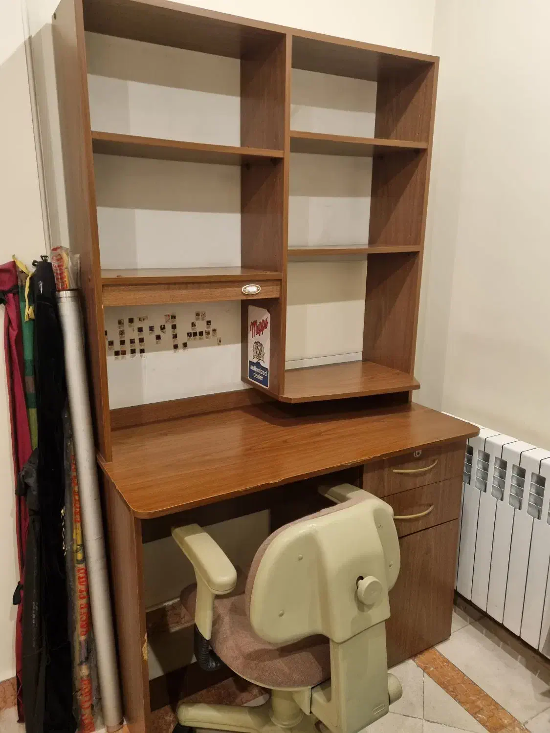 کتابخانه و میز تحریر|کتابخانه، شلف، قفسههای دیواری|تهران, قلهک|دیوار