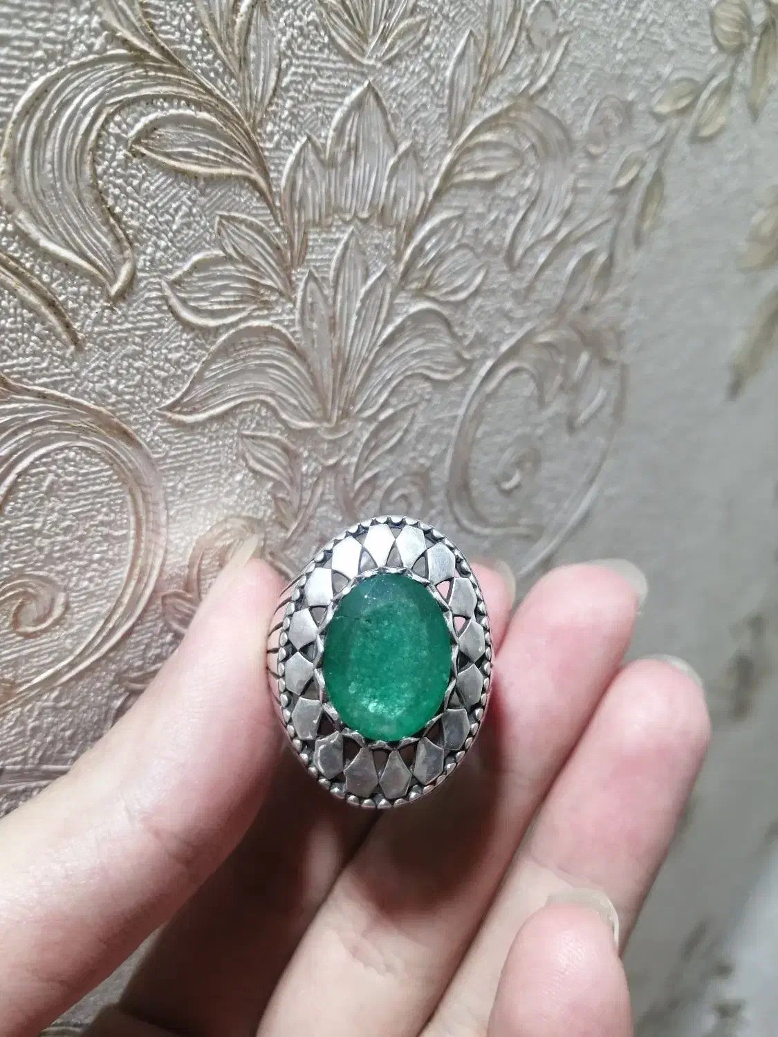 انگشتر زمرد|کلکسیون اشیاء عتیقه|آبادان, |دیوار