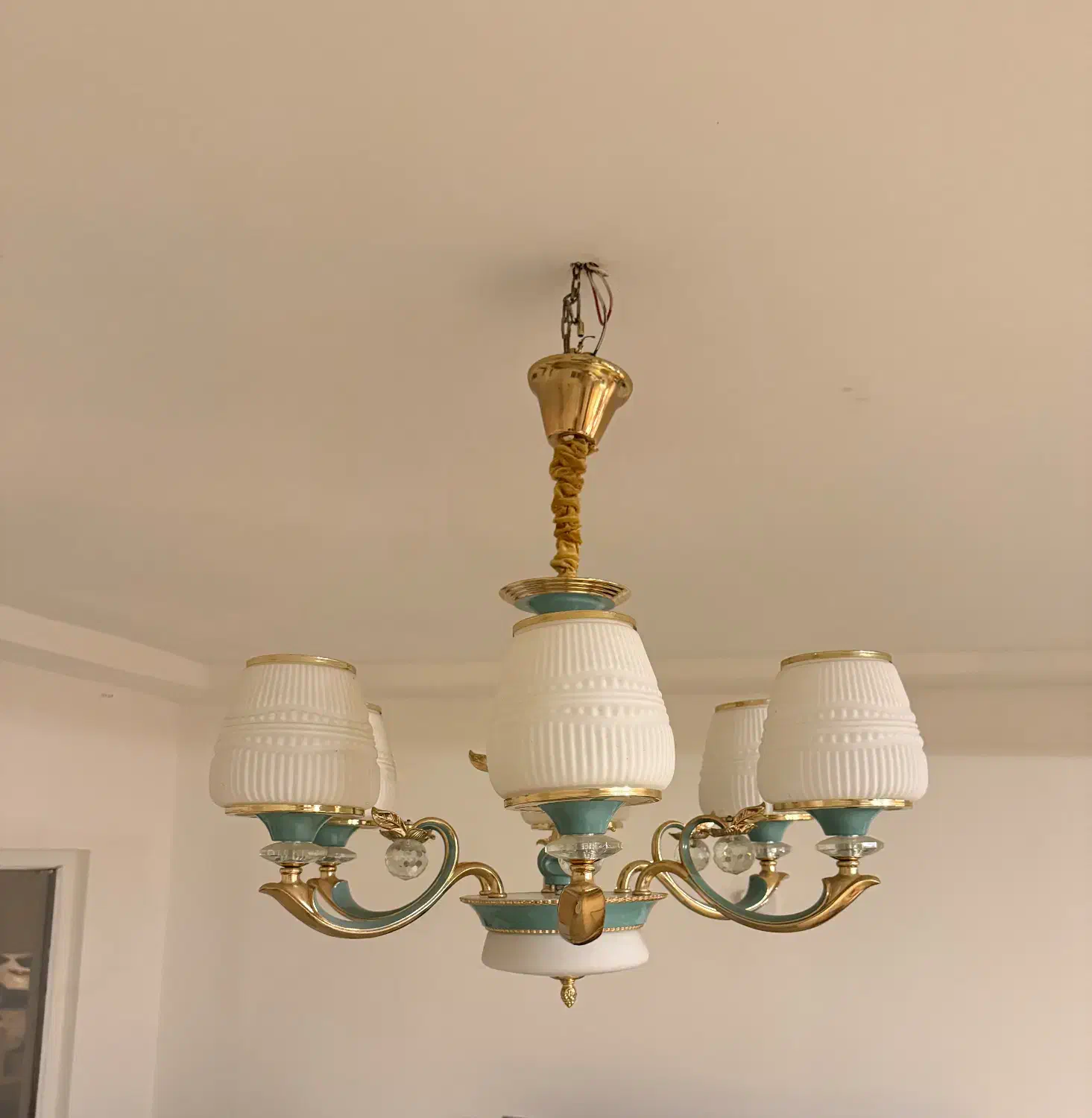 لوستر ۶شعله|لوستر و چراغ آویز|کیش, |دیوار