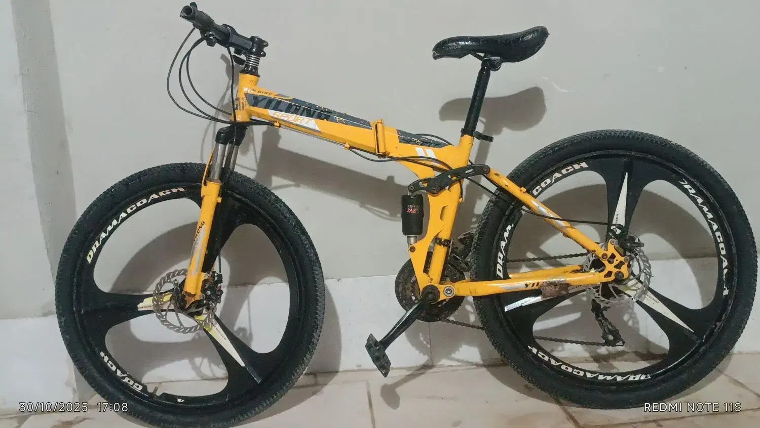 دوچرخه تاشو(درحد نو)|دوچرخه، اسکیت، اسکوتر|هامون, |دیوار