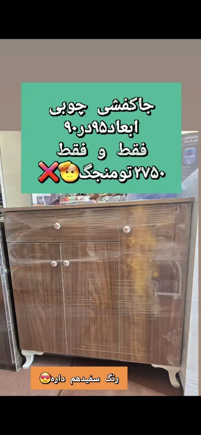 جاکفشی و دراورچوبی|جاکفشی، کمد، دراور|آق قلا, |دیوار